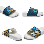 Gold Coast Titans Slide Sandals Polynesian Tribal Tattoo Pacific Sport Art