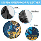 Gold Coast Titans Spare Tire Cover Polynesian Tribal Tattoo Pacific Sport Art