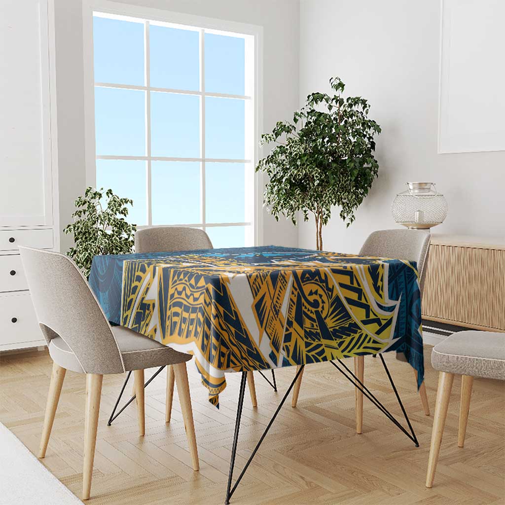 Gold Coast Titans Tablecloth Polynesian Tribal Tattoo Pacific Sport Art