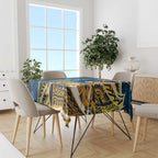 Gold Coast Titans Tablecloth Polynesian Tribal Tattoo Pacific Sport Art
