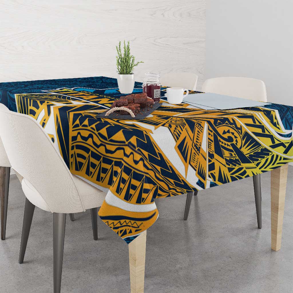 Gold Coast Titans Tablecloth Polynesian Tribal Tattoo Pacific Sport Art