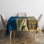 Gold Coast Titans Tablecloth Polynesian Tribal Tattoo Pacific Sport Art