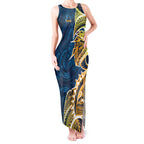 Gold Coast Titans Tank Maxi Dress Polynesian Tribal Tattoo Pacific Sport Art