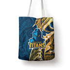 Gold Coast Titans Tote Bag Polynesian Tribal Tattoo Pacific Sport Art