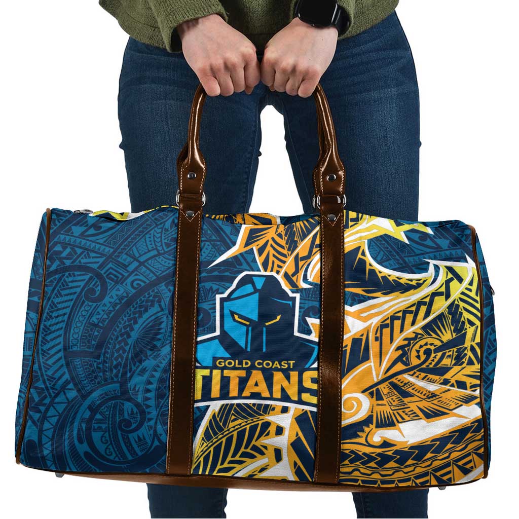 Gold Coast Titans Travel Bag Polynesian Tribal Tattoo Pacific Sport Art
