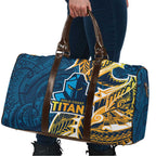 Gold Coast Titans Travel Bag Polynesian Tribal Tattoo Pacific Sport Art