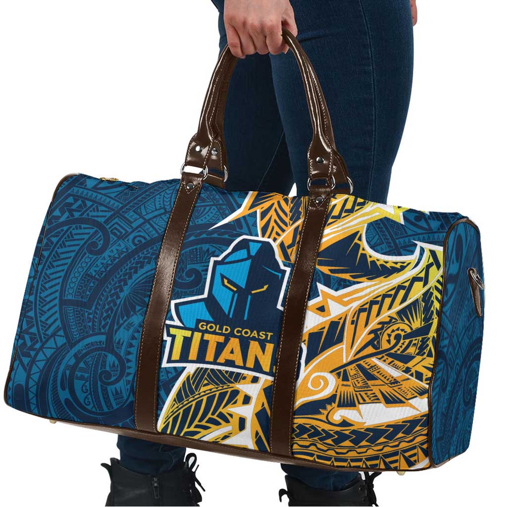 Gold Coast Titans Travel Bag Polynesian Tribal Tattoo Pacific Sport Art