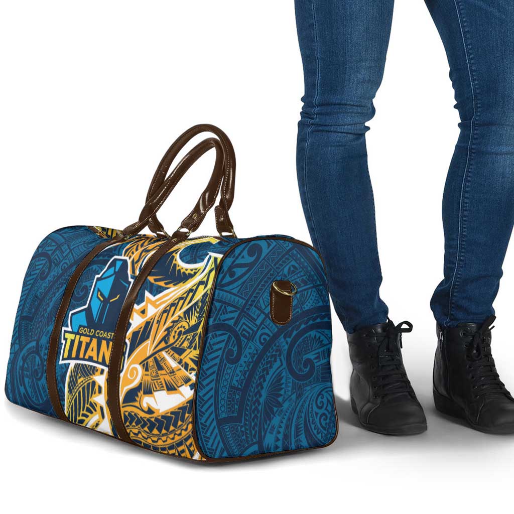 Gold Coast Titans Travel Bag Polynesian Tribal Tattoo Pacific Sport Art