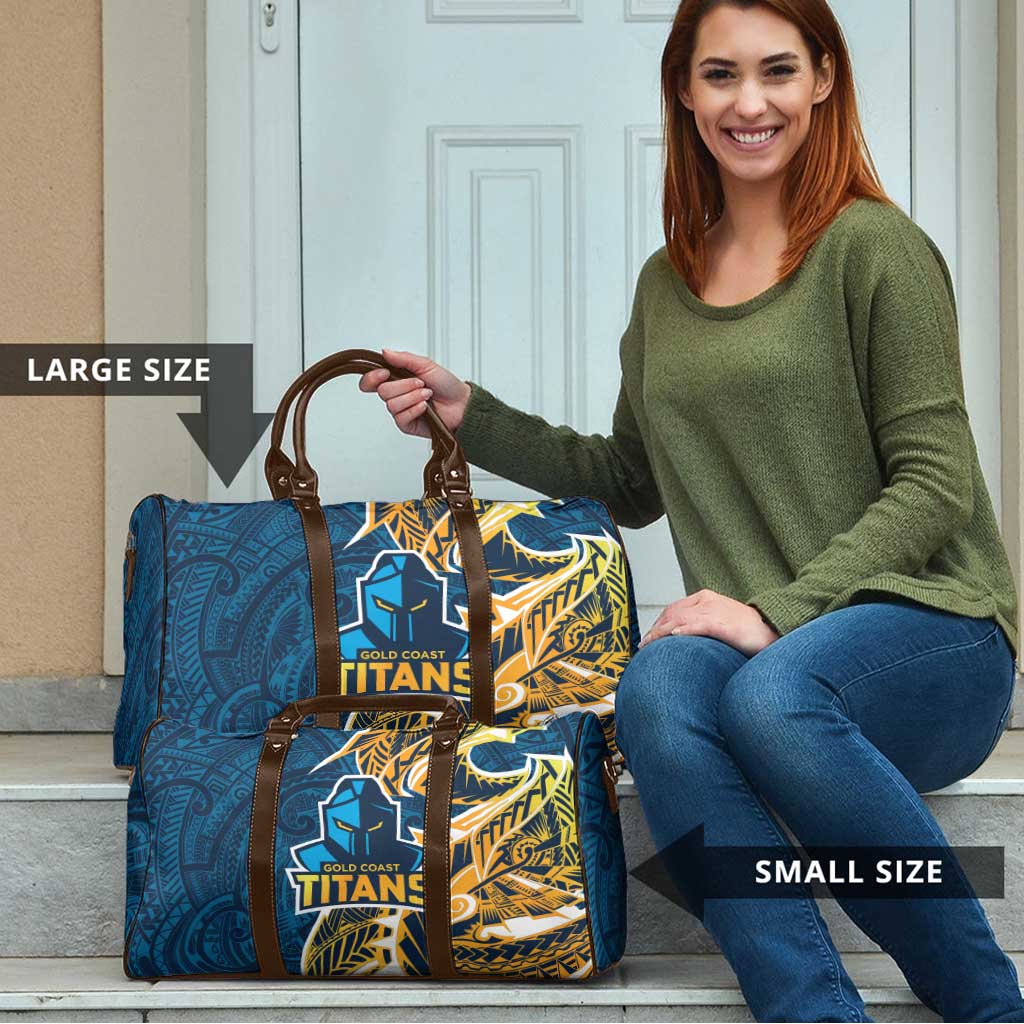 Gold Coast Titans Travel Bag Polynesian Tribal Tattoo Pacific Sport Art