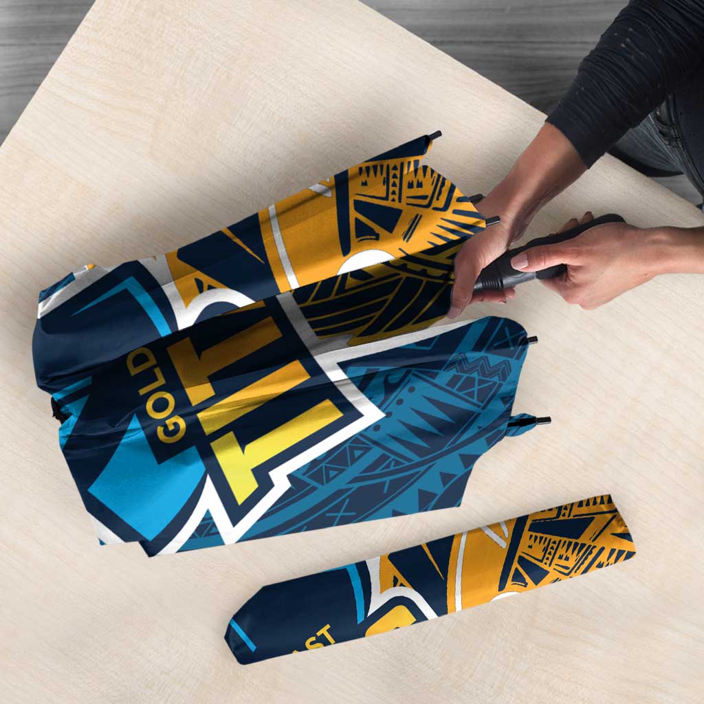 Gold Coast Titans Umbrella Polynesian Tribal Tattoo Pacific Sport Art
