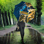 Gold Coast Titans Umbrella Polynesian Tribal Tattoo Pacific Sport Art