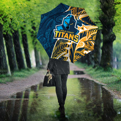 Gold Coast Titans Umbrella Polynesian Tribal Tattoo Pacific Sport Art