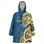 Gold Coast Titans Wearable Blanket Hoodie Polynesian Tribal Tattoo Pacific Sport Art