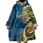 Gold Coast Titans Wearable Blanket Hoodie Polynesian Tribal Tattoo Pacific Sport Art