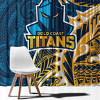 Gold Coast Titans Window Curtain Polynesian Tribal Tattoo Pacific Sport Art