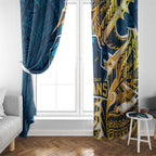 Gold Coast Titans Window Curtain Polynesian Tribal Tattoo Pacific Sport Art
