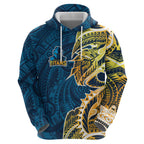 Gold Coast Titans Zip Hoodie Polynesian Tribal Tattoo Pacific Sport Art