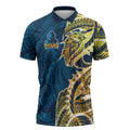 Gold Coast Titans Zipper Polo Shirt Polynesian Tribal Tattoo Pacific Sport Art