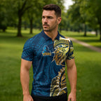 Gold Coast Titans Zipper Polo Shirt Polynesian Tribal Tattoo Pacific Sport Art