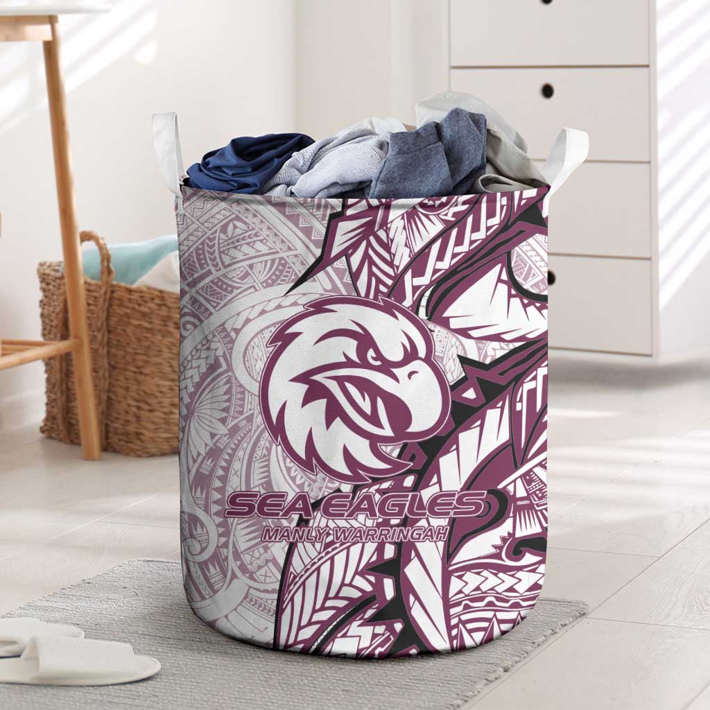 Sea Eagles Laundry Basket Polynesian Tribal Tattoo Pacific Sport Art