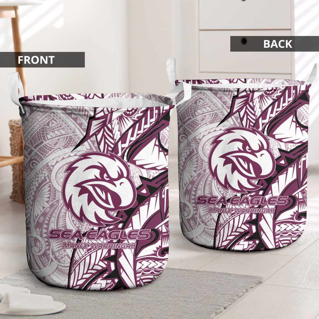 Sea Eagles Laundry Basket Polynesian Tribal Tattoo Pacific Sport Art