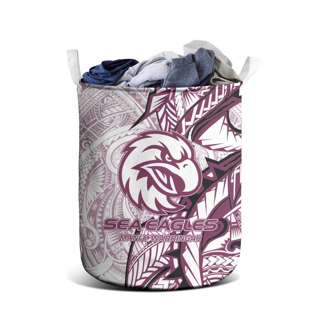 Sea Eagles Laundry Basket Polynesian Tribal Tattoo Pacific Sport Art