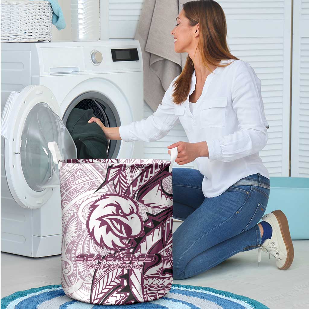 Sea Eagles Laundry Basket Polynesian Tribal Tattoo Pacific Sport Art