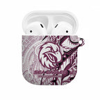 Sea Eagles AirPods Case Polynesian Tribal Tattoo Pacific Sport Art