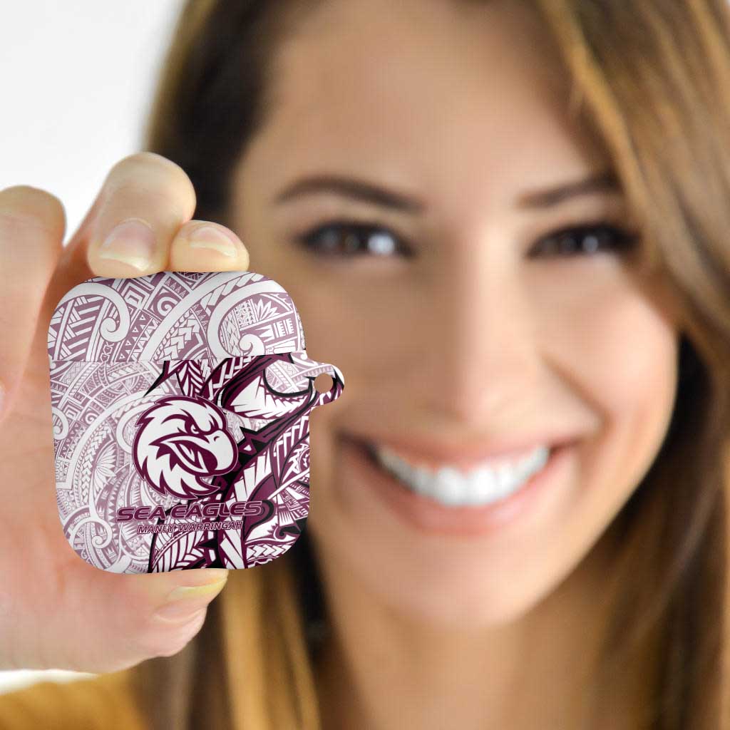 Sea Eagles AirPods Case Polynesian Tribal Tattoo Pacific Sport Art
