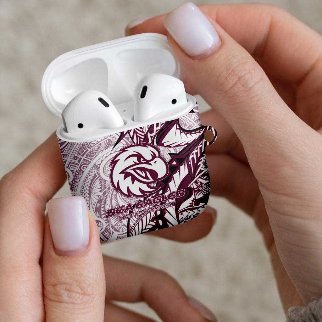 Sea Eagles AirPods Case Polynesian Tribal Tattoo Pacific Sport Art