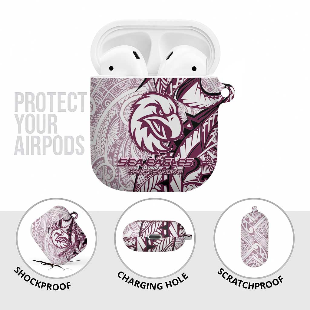 Sea Eagles AirPods Case Polynesian Tribal Tattoo Pacific Sport Art