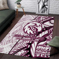 Sea Eagles Area Rug Polynesian Tribal Tattoo Pacific Sport Art