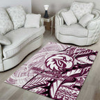 Sea Eagles Area Rug Polynesian Tribal Tattoo Pacific Sport Art