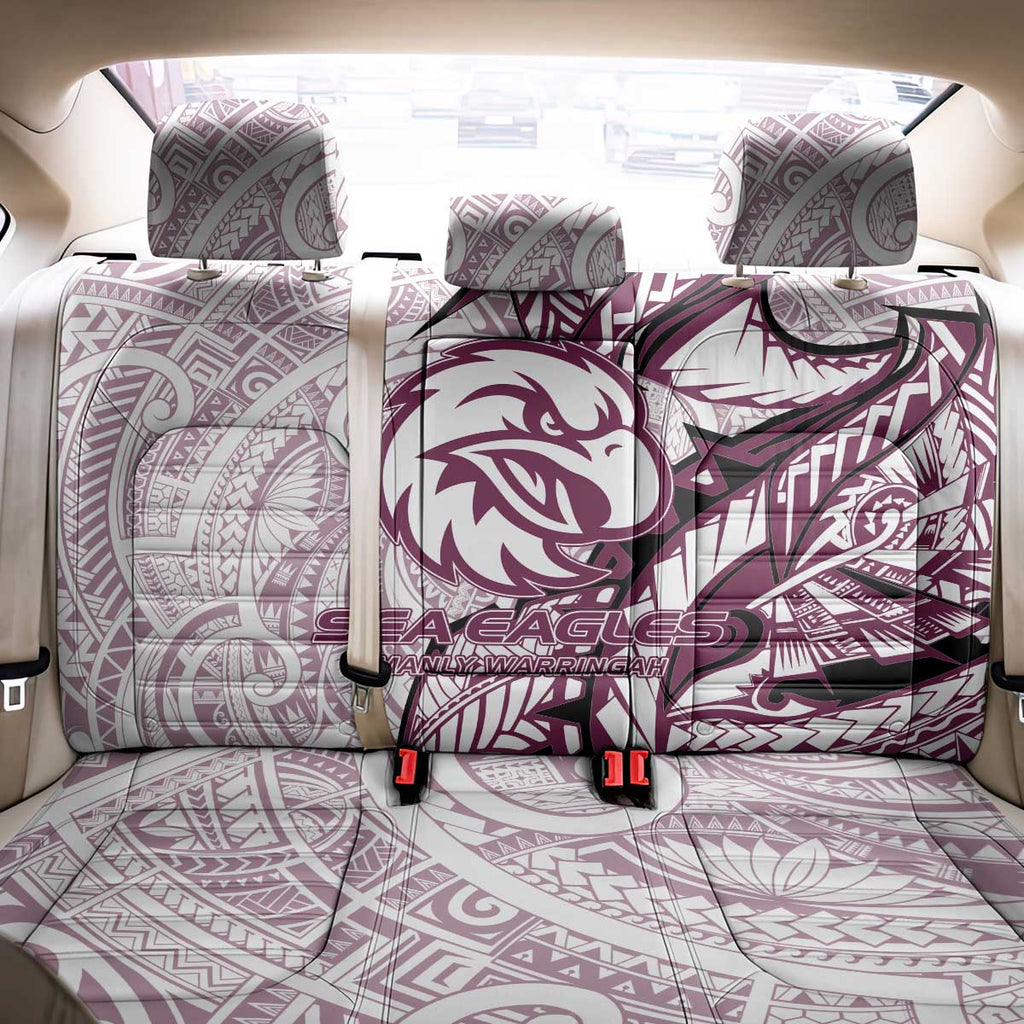 Sea Eagles Back Car Seat Cover Polynesian Tribal Tattoo Pacific Sport Art