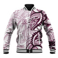 Sea Eagles Baseball Jacket Polynesian Tribal Tattoo Pacific Sport Art