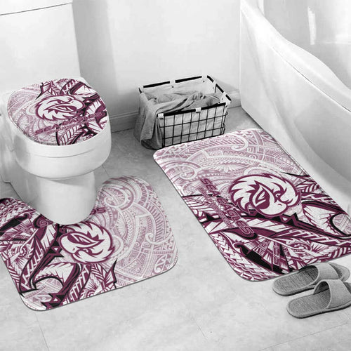 Sea Eagles Bathroom Set Polynesian Tribal Tattoo Pacific Sport Art