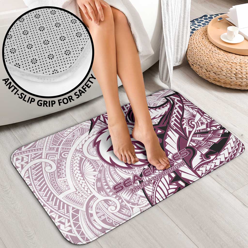 Sea Eagles Bathroom Set Polynesian Tribal Tattoo Pacific Sport Art