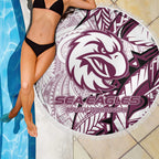 Sea Eagles Beach Blanket Polynesian Tribal Tattoo Pacific Sport Art