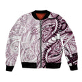 Sea Eagles Bomber Jacket Polynesian Tribal Tattoo Pacific Sport Art