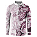 Sea Eagles Button Sweatshirt Polynesian Tribal Tattoo Pacific Sport Art