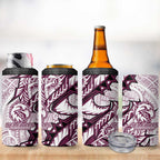 Sea Eagles 4 in 1 Can Cooler Tumbler Polynesian Tribal Tattoo Pacific Sport Art