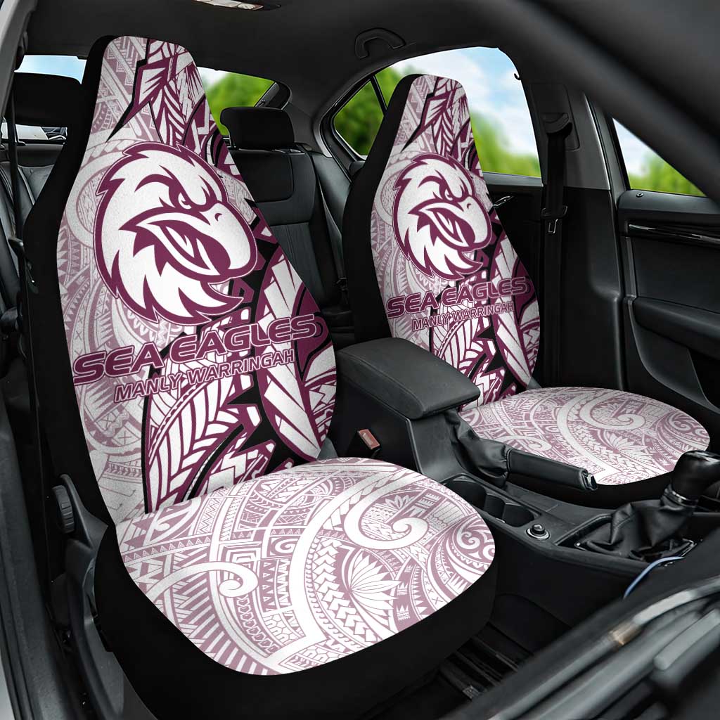 Sea Eagles Car Seat Cover Polynesian Tribal Tattoo Pacific Sport Art
