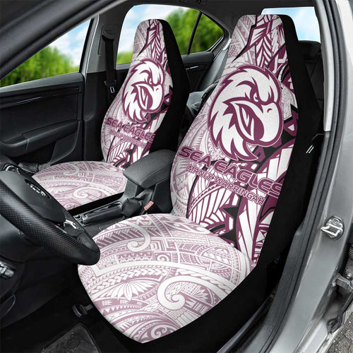 Sea Eagles Car Seat Cover Polynesian Tribal Tattoo Pacific Sport Art