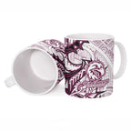 Sea Eagles Ceramic Mug Polynesian Tribal Tattoo Pacific Sport Art