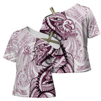 Sea Eagles Cross Shoulder Shirt Polynesian Tribal Tattoo Pacific Sport Art