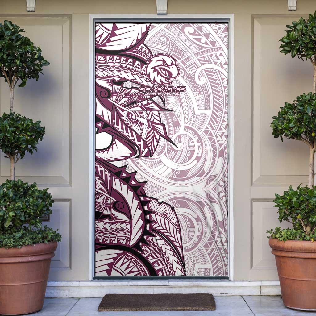 Sea Eagles Door Cover Polynesian Tribal Tattoo Pacific Sport Art