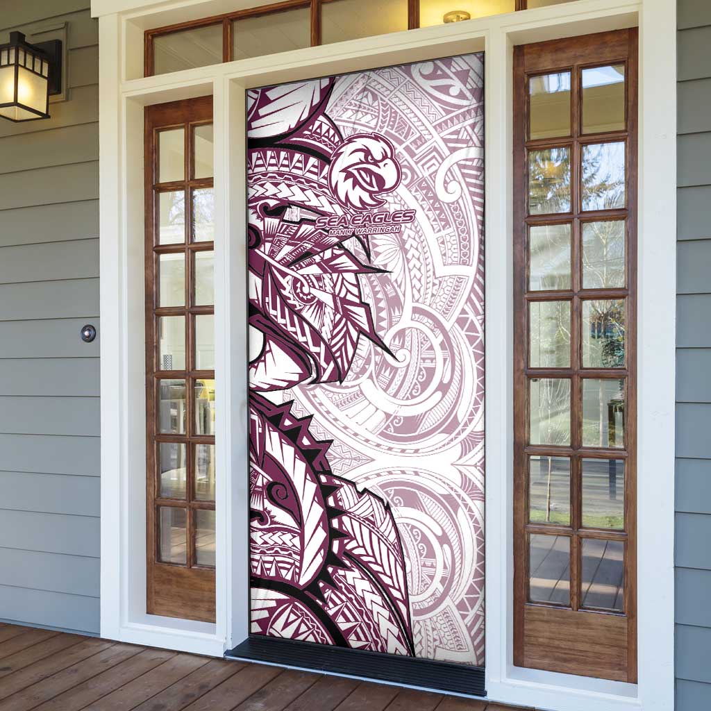 Sea Eagles Door Cover Polynesian Tribal Tattoo Pacific Sport Art
