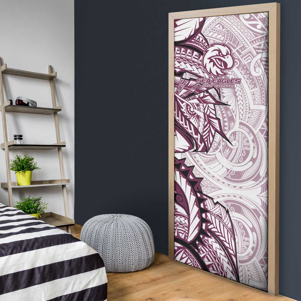 Sea Eagles Door Cover Polynesian Tribal Tattoo Pacific Sport Art