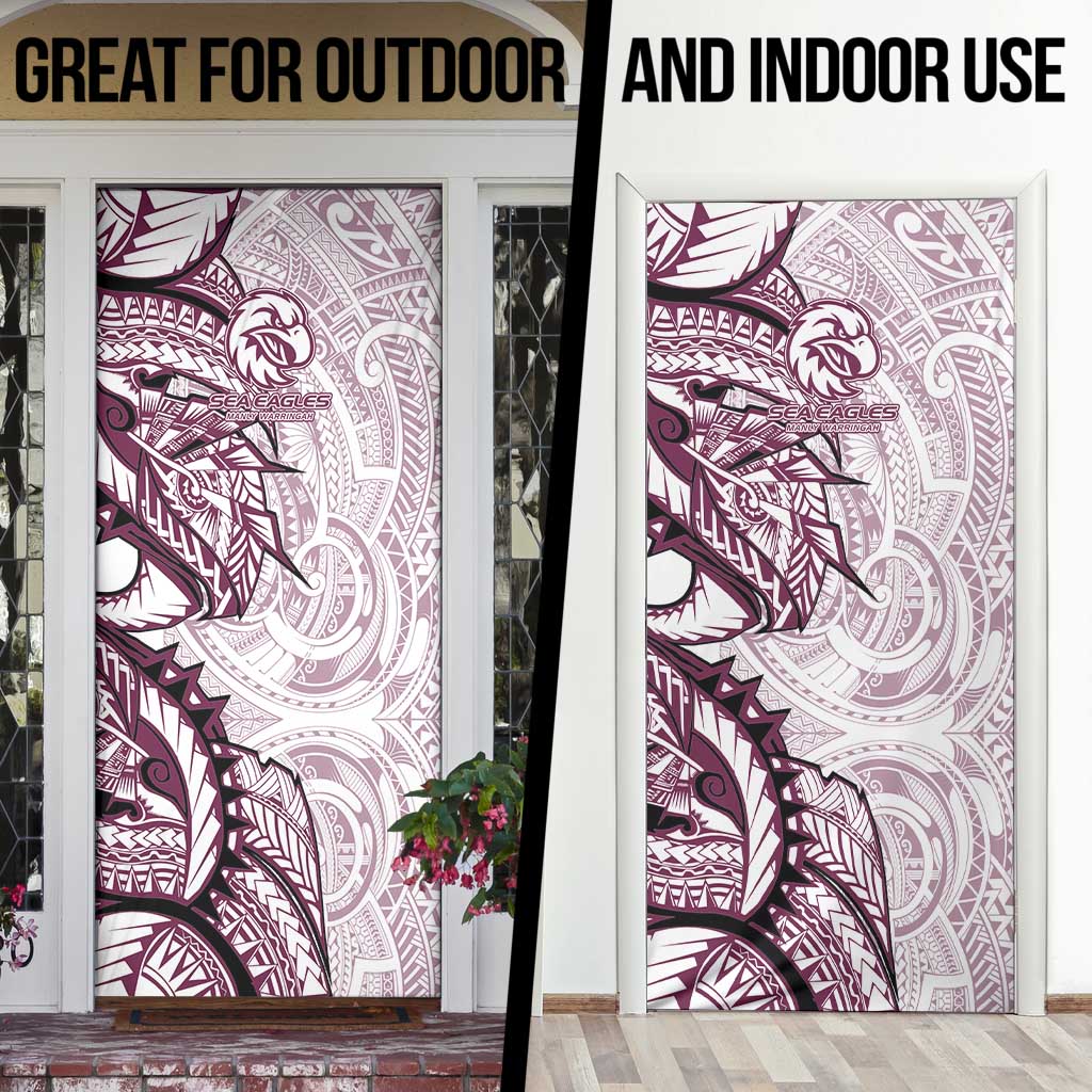 Sea Eagles Door Cover Polynesian Tribal Tattoo Pacific Sport Art