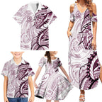 Sea Eagles Family Matching Summer Maxi Dress and Hawaiian Shirt Polynesian Tribal Tattoo Pacific Sport Art